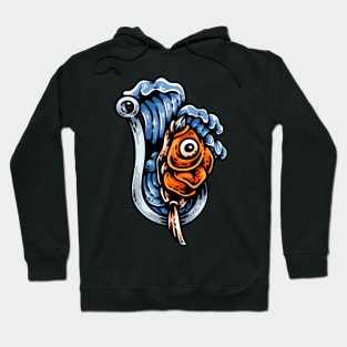 Fish Hook And Fish Head Hoodie